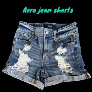 AERO. High Rise Midi Shorts.